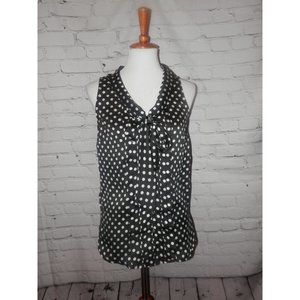 WHITE HOUSE BLACK MARKET Blouse Polka Dot